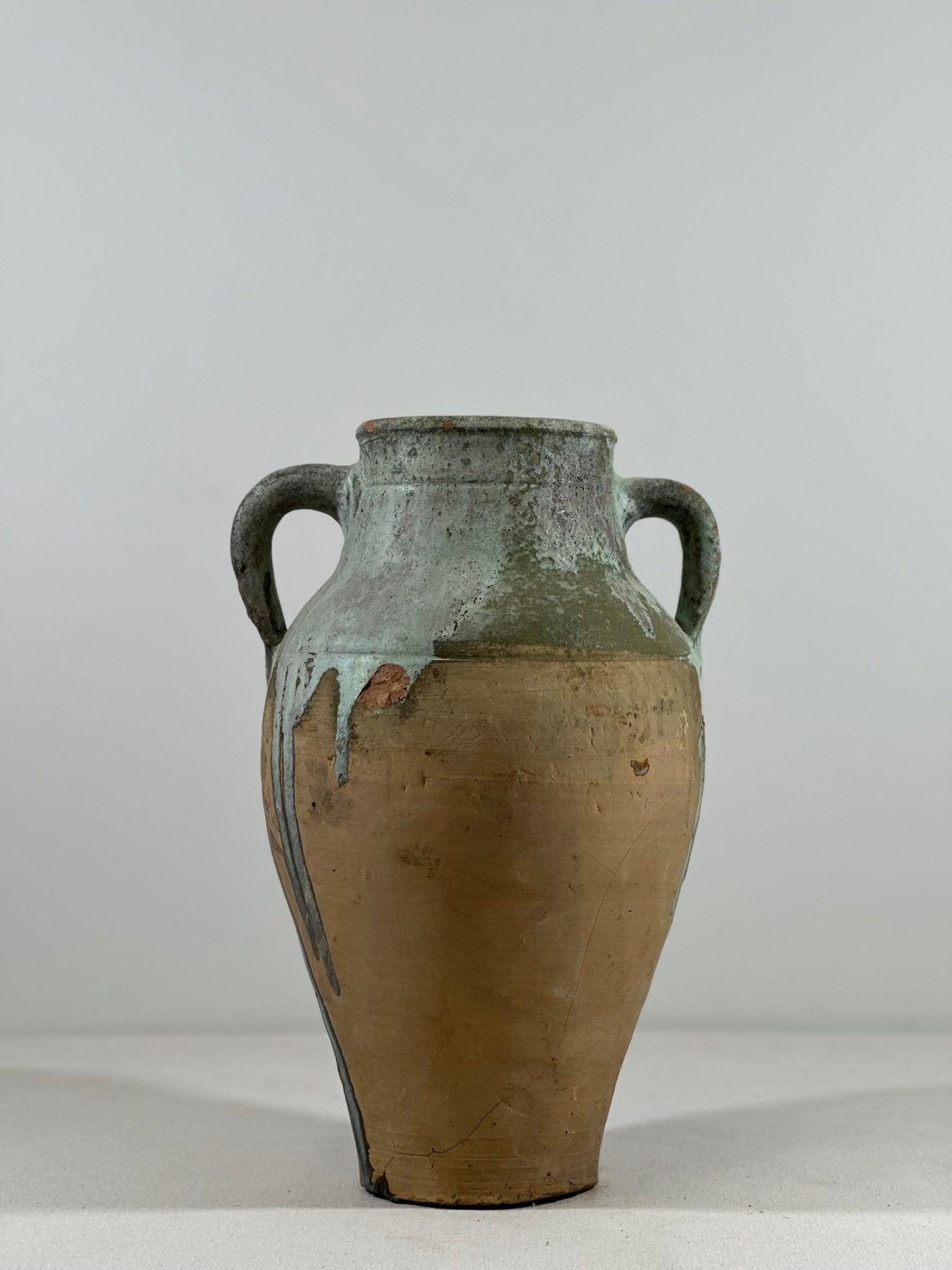 Glazed Two Handled Pot