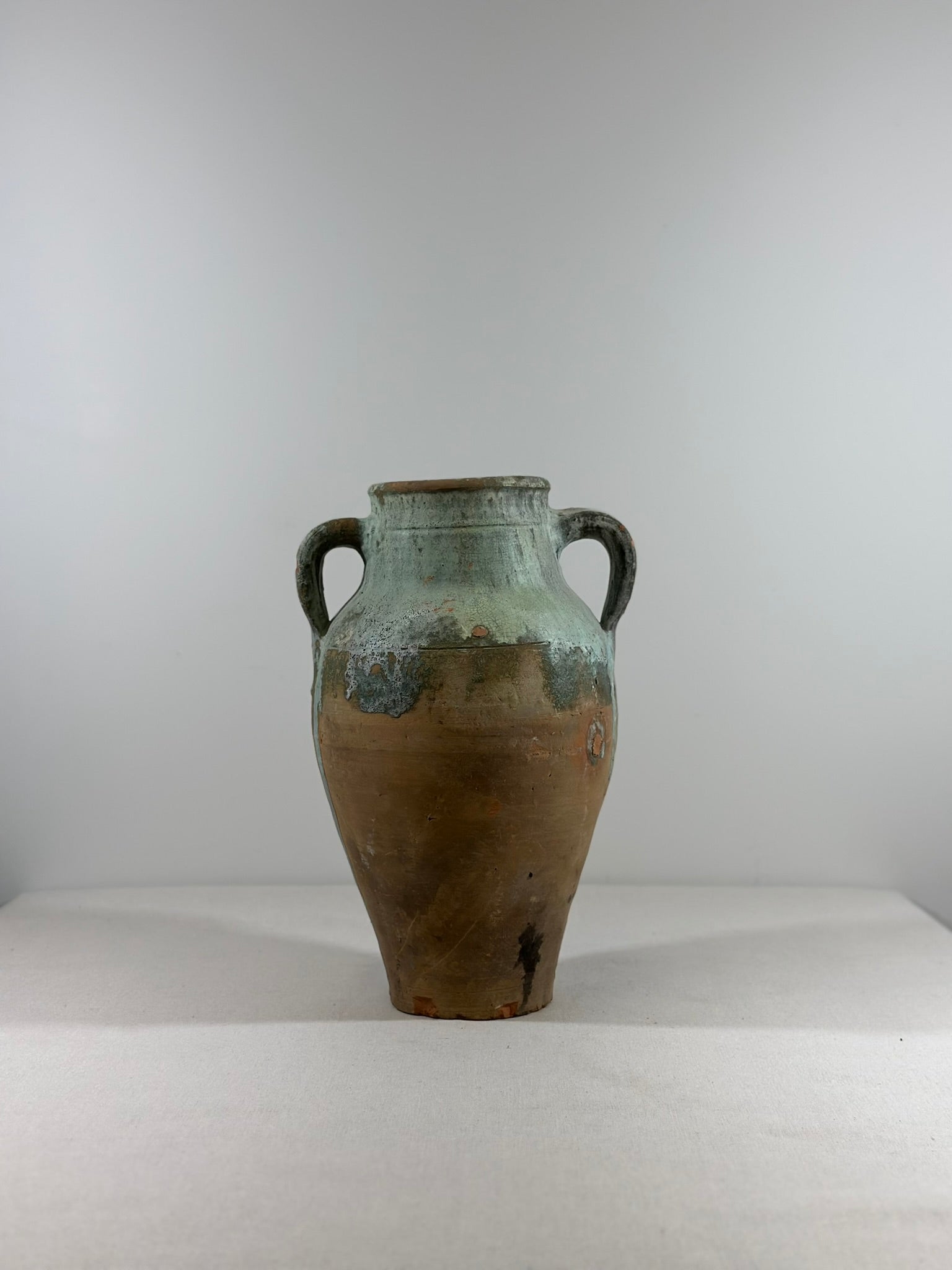 Glazed Two Handled Pot