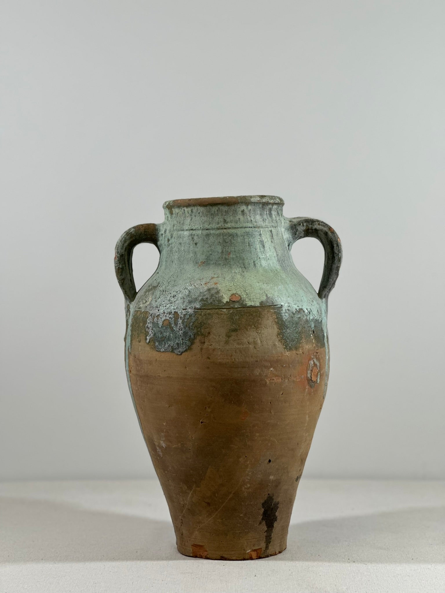 Glazed Two Handled Pot