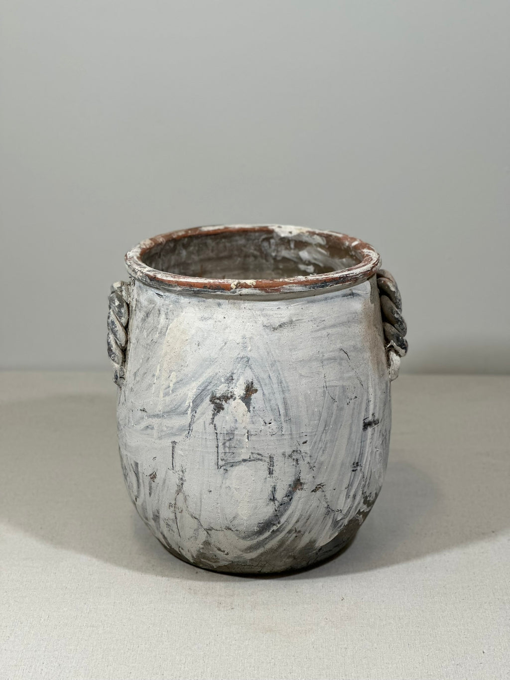 White Washed Planter Pot